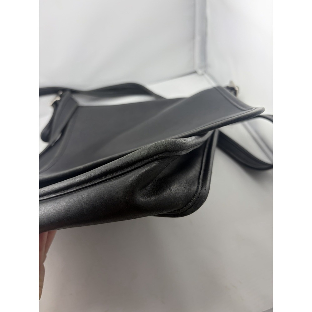 Vintage Coach Legacy Studio Flap Crossbody Messenger Bag Black Leather 9144 - Picture 8 of 12